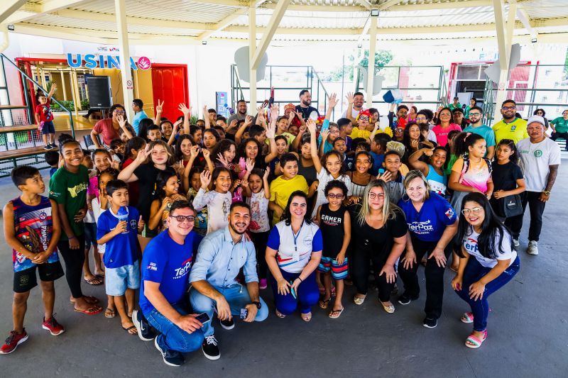 Colônia de férias anima crianças e fortalece laços familiares em Usinas da Paz em Belém