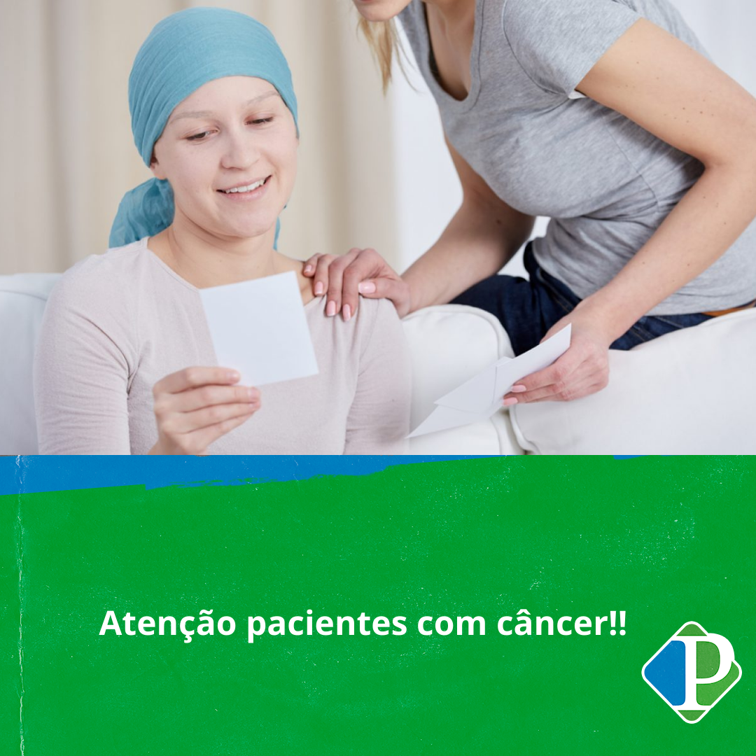 Atenção pacientes com câncer‼️