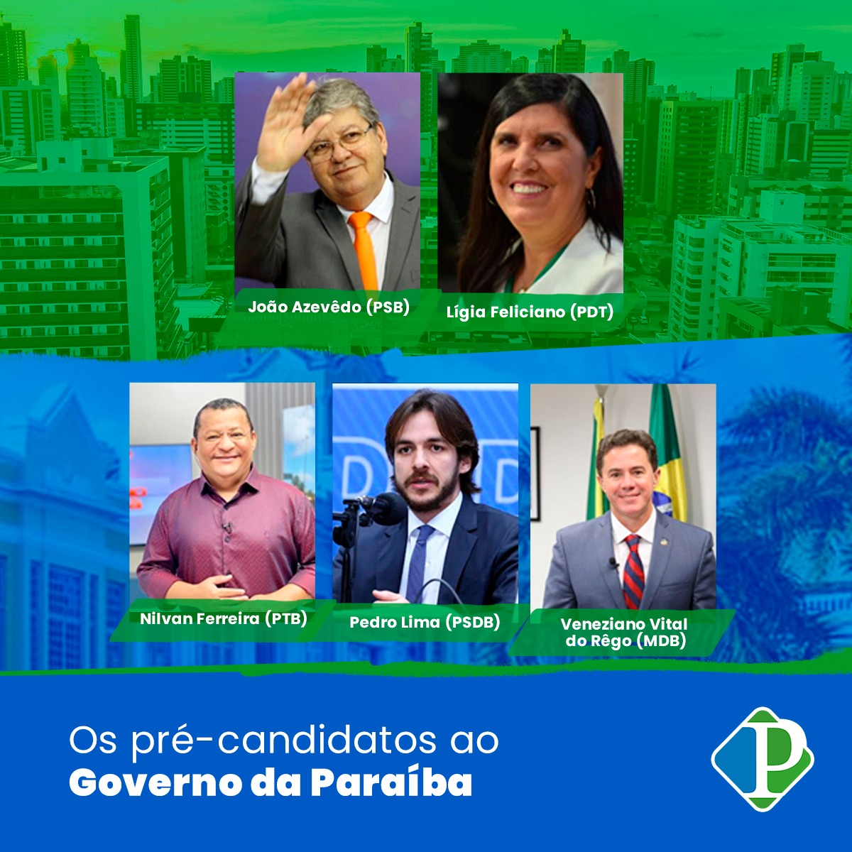 Os pré-candidatos ao Governo da Paraíba