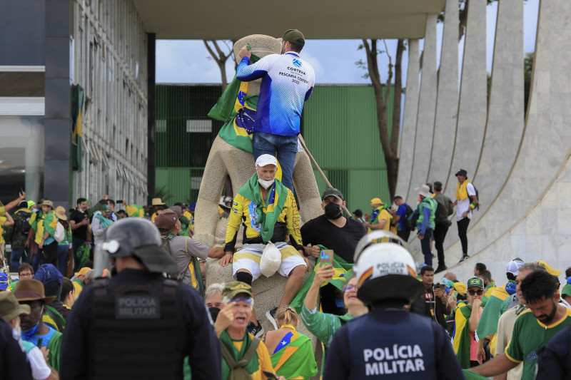 Reforço na segurança para o Ato de 1 Ano do 8 de Janeiro em Brasília