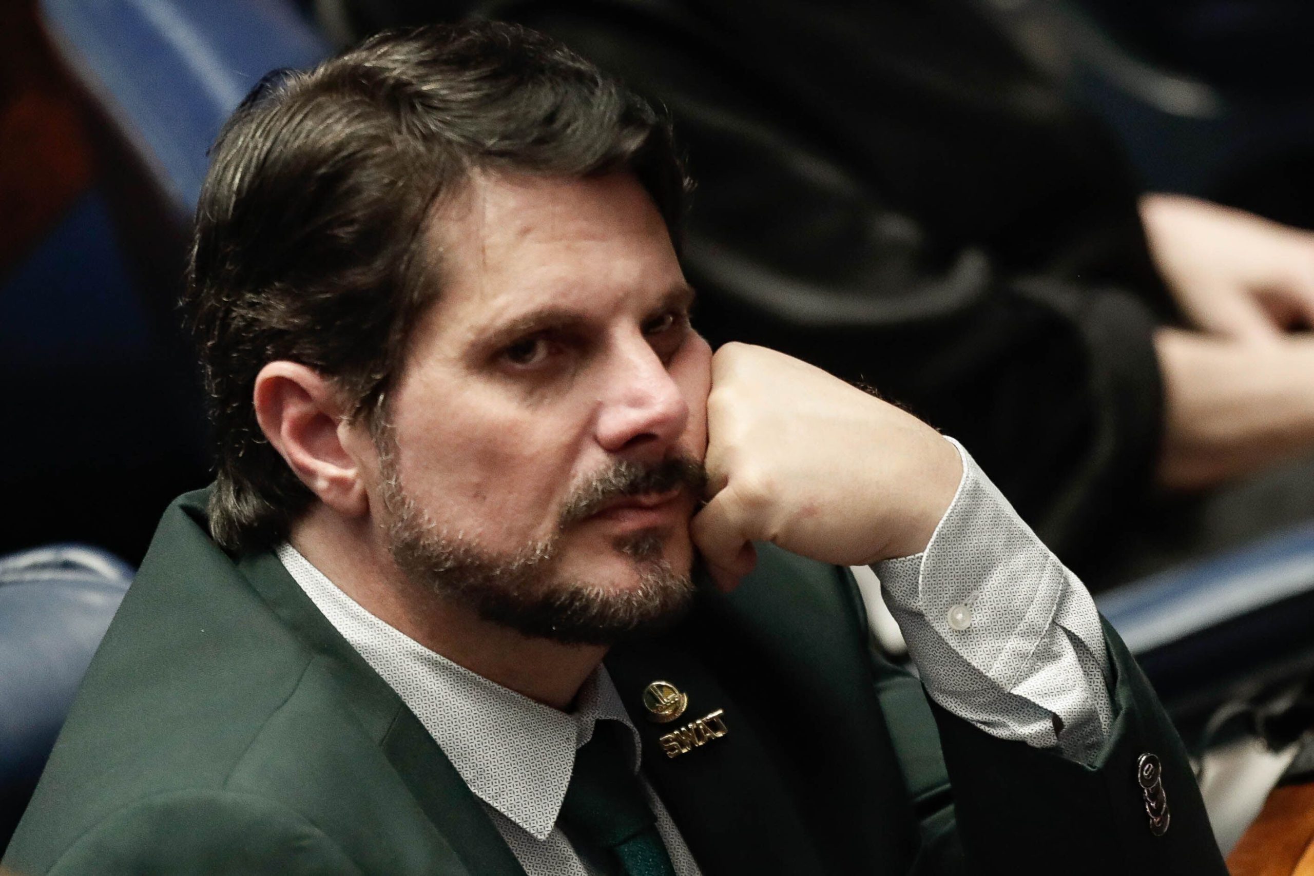 Senador Marcos do Val é vetado no trio principal de Bolsonaro na Paulista